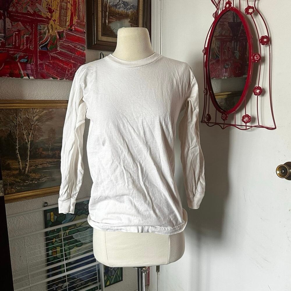 jam heavy weight vintage white long sleeve shirt